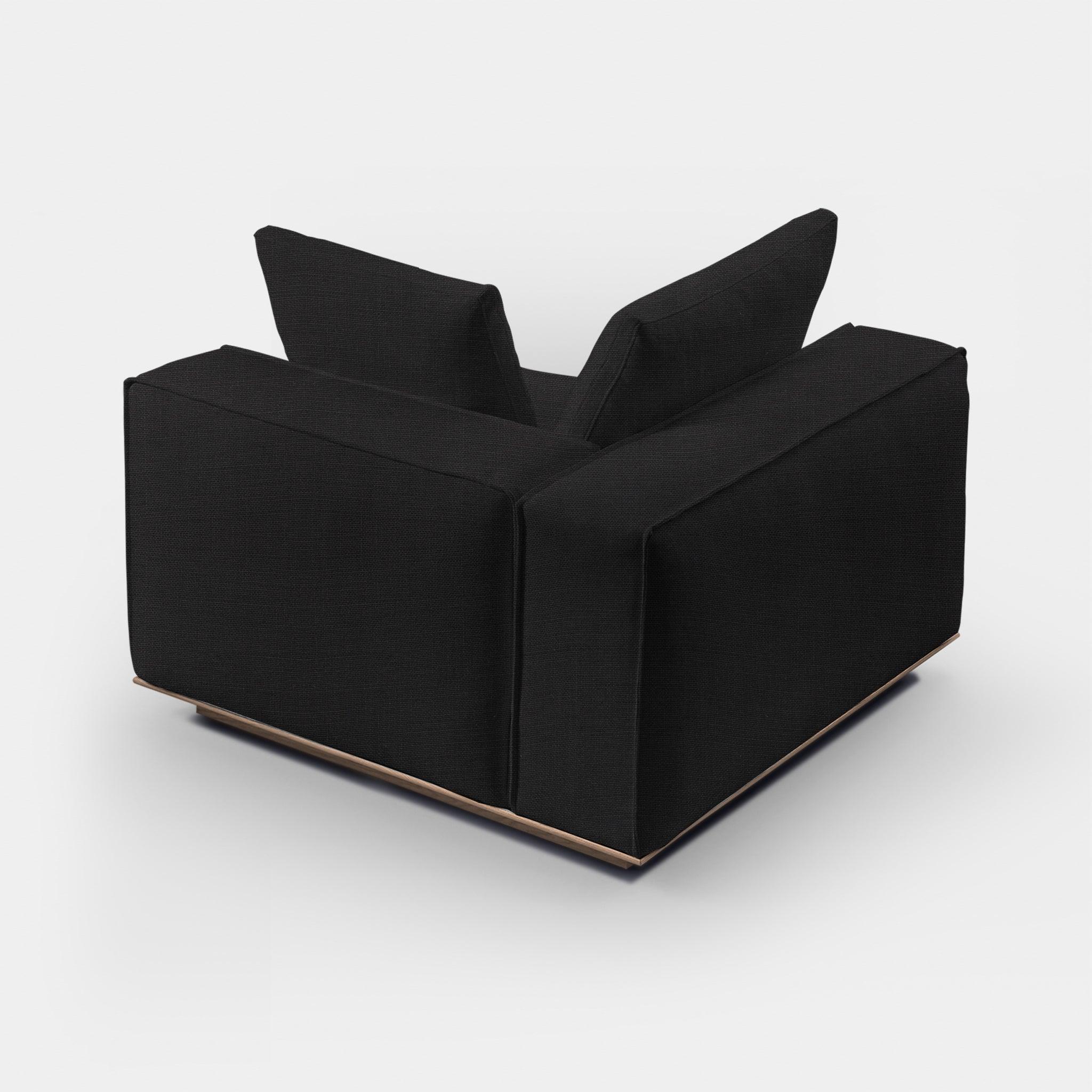Harbour Santorini Corner Left - Oak Natural / Boucle Stone
