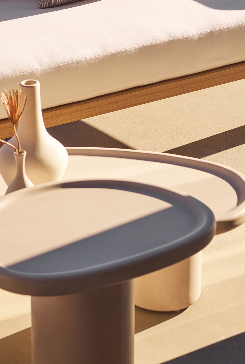 Harbour Scala Organic Coffee Table in Composite Concrete Salt