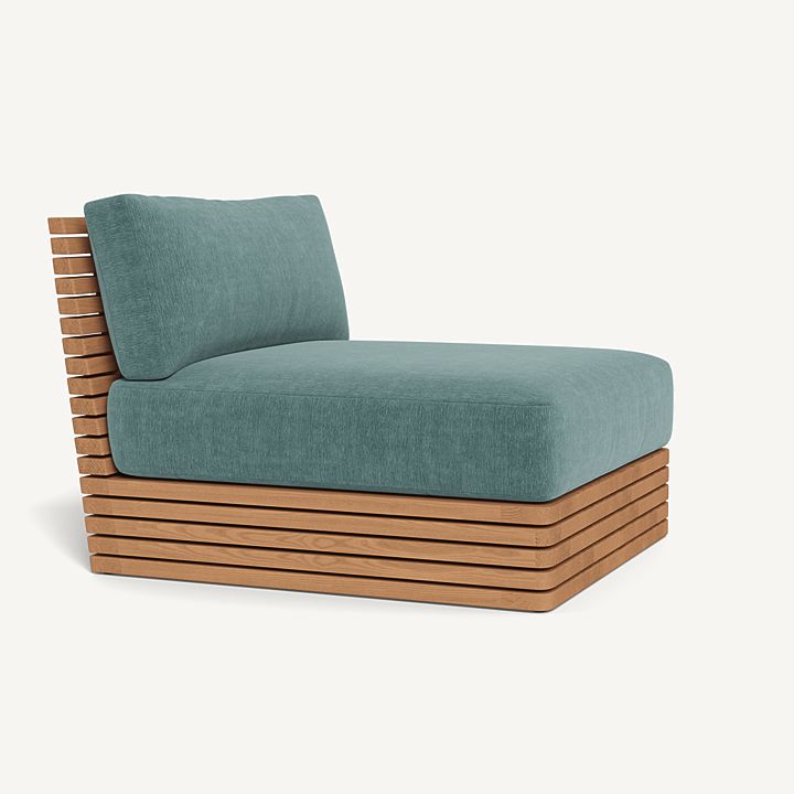 Harbour Tahiti Armless Single - Teak Natural / Altona Dew