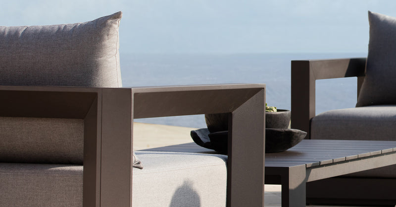 Harbour Vaucluse Dining Chair in Aluminum Asteroid / Batyline Silver