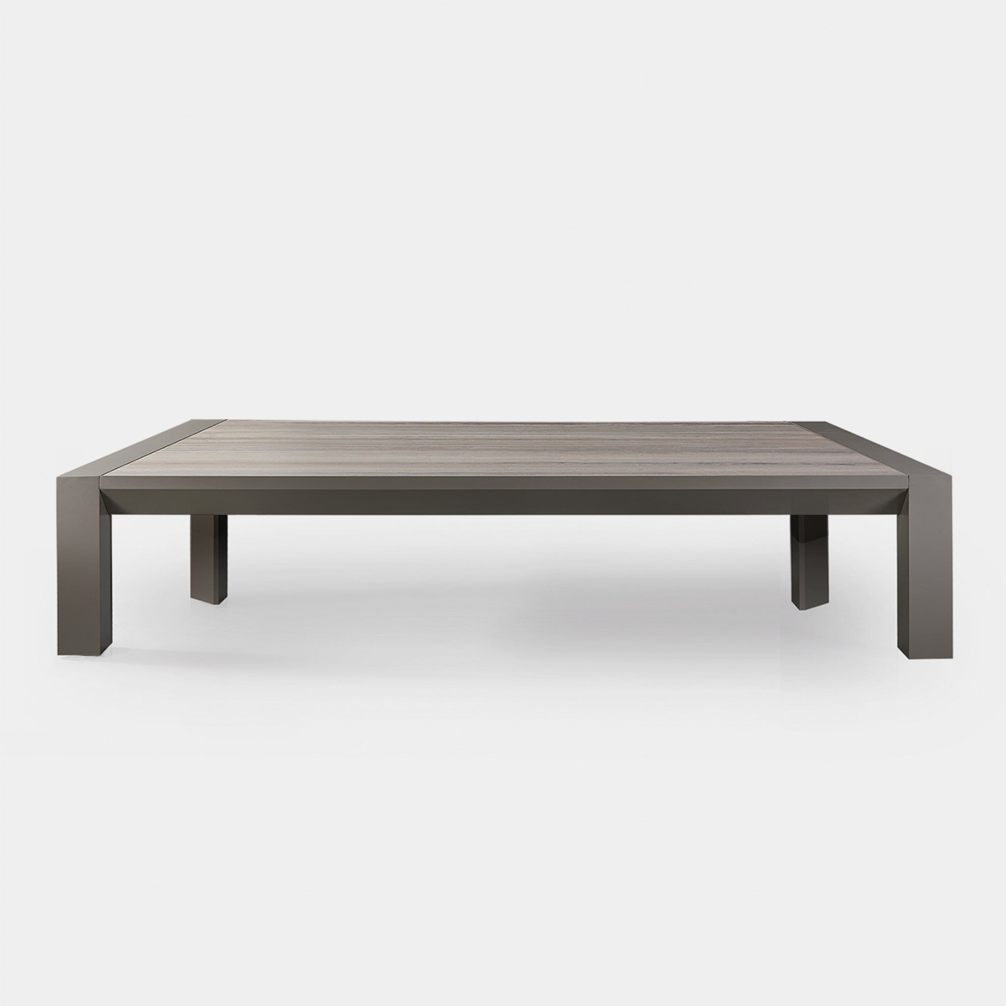 Harbour Vaucluse Coffee Table - Aluminum Taupe / Laminam Grigio