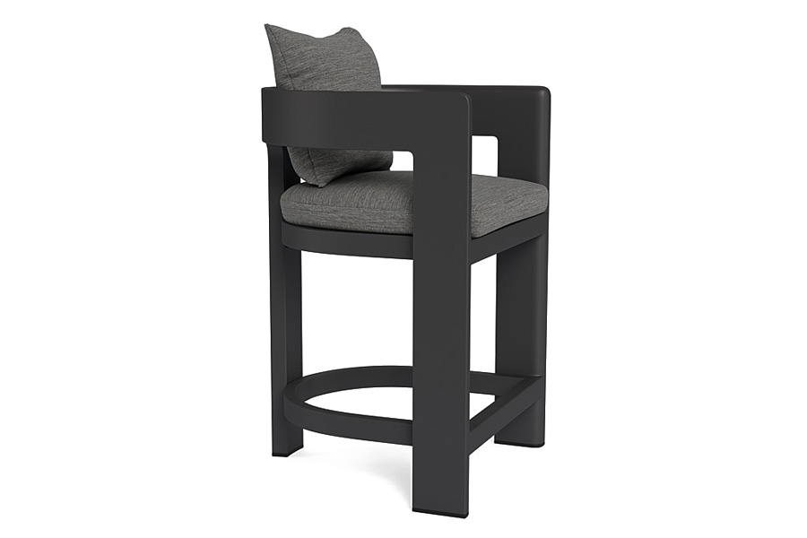 Harbour Victoria Counter Stool - Aluminum Taupe, Riviera Stone