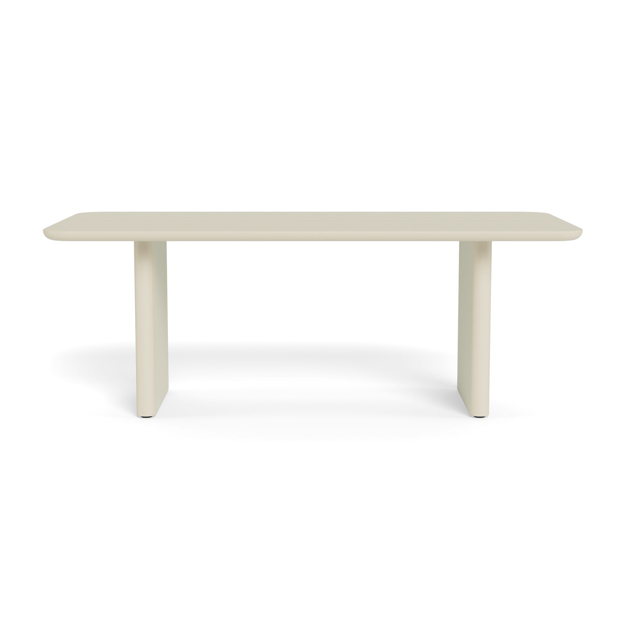 Harbour Victoria Aluminum Slatted Dining Table 81"