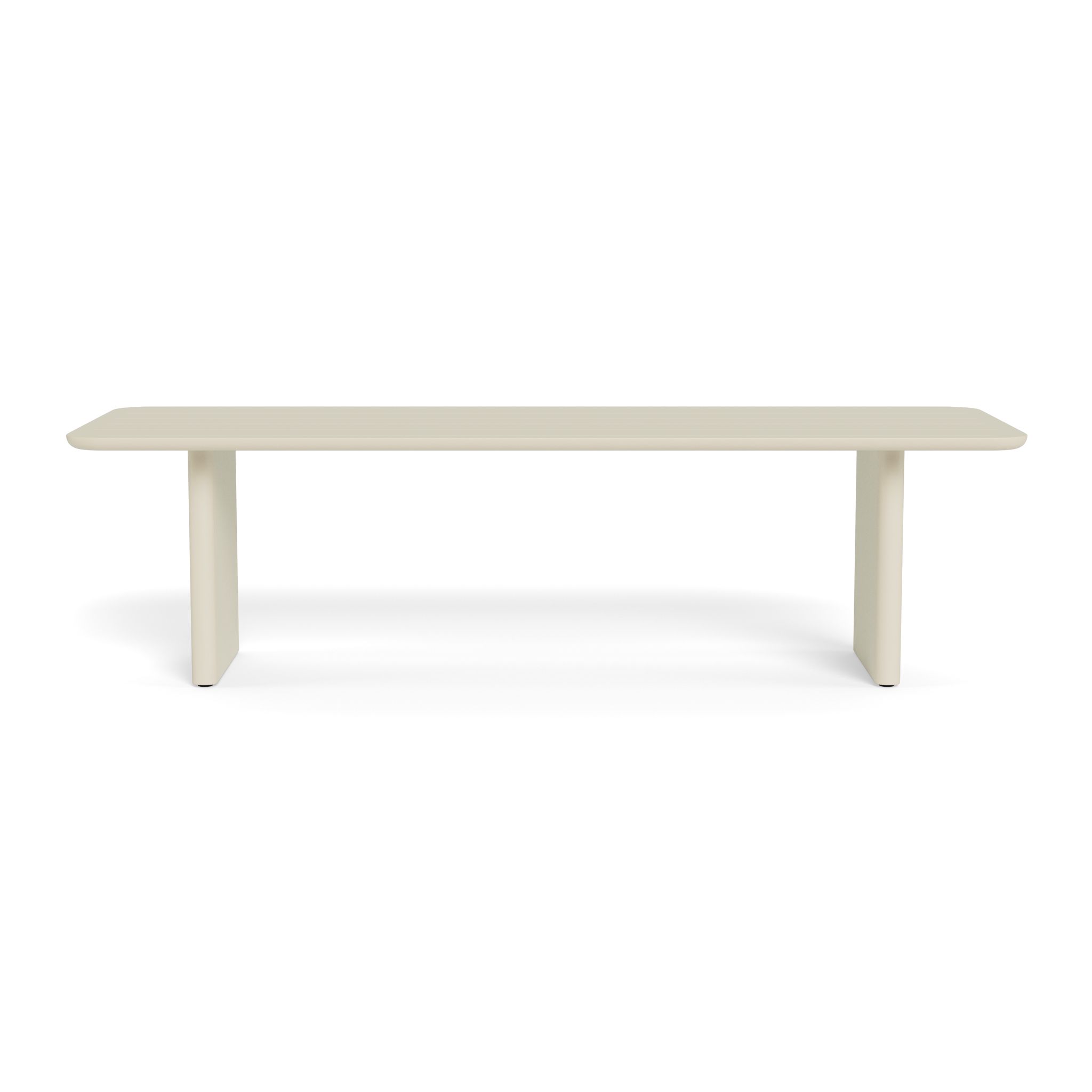 Harbour Victoria Aluminum Slatted Dining Table 108"