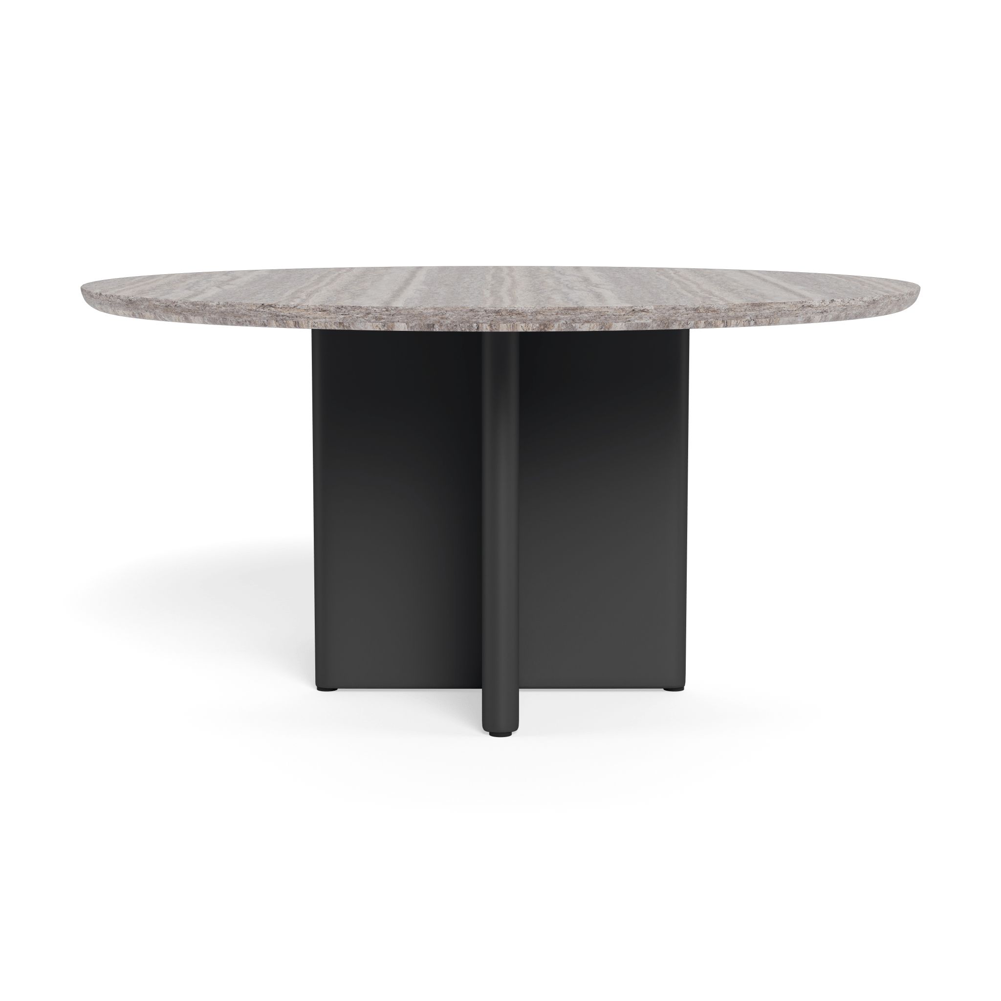 Harbour Victoria Aluminum Stone Round Dining Table 60"