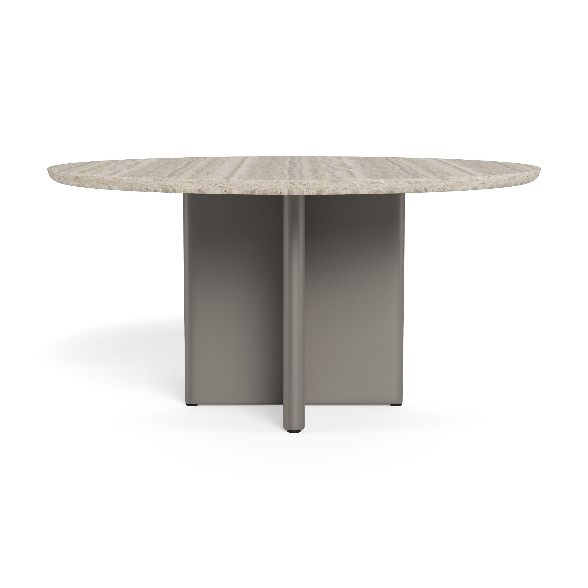 Harbour Victoria Aluminum Stone Round Dining Table 60"