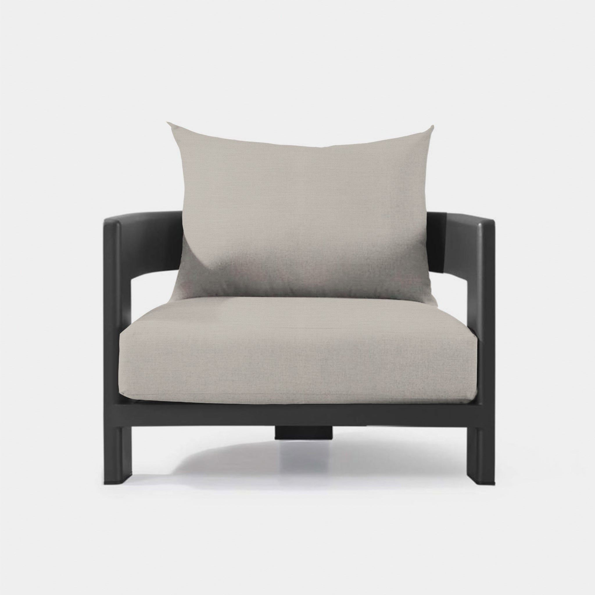 Harbour Victoria Aluminum Lounge Chair - Aluminum Asteroid / Panama Marble