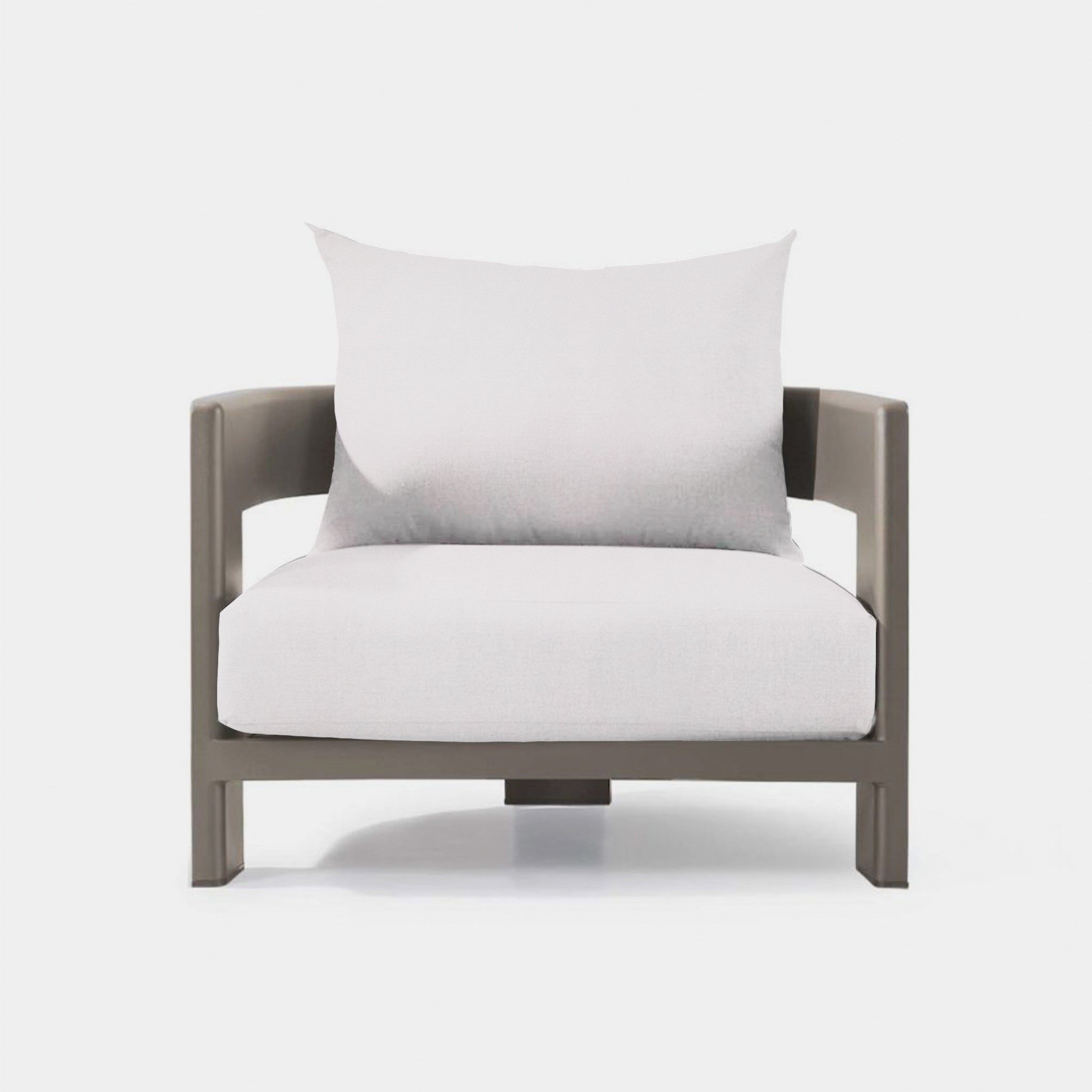 Harbour Victoria Aluminum Lounge Chair - Aluminum Taupe / Panama Blanco