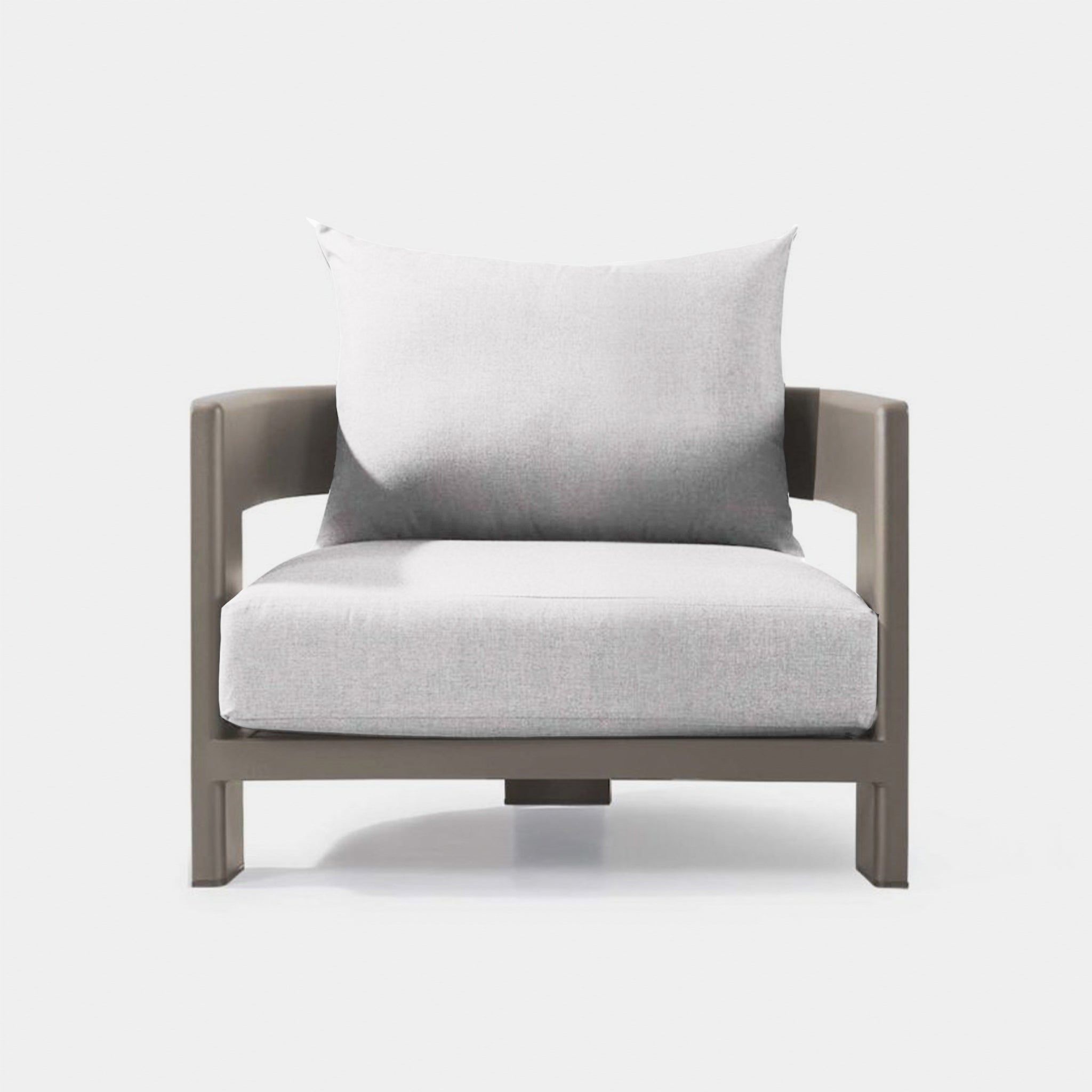Harbour Victoria Aluminum Lounge Chair - Aluminum Taupe / Panama Cloud