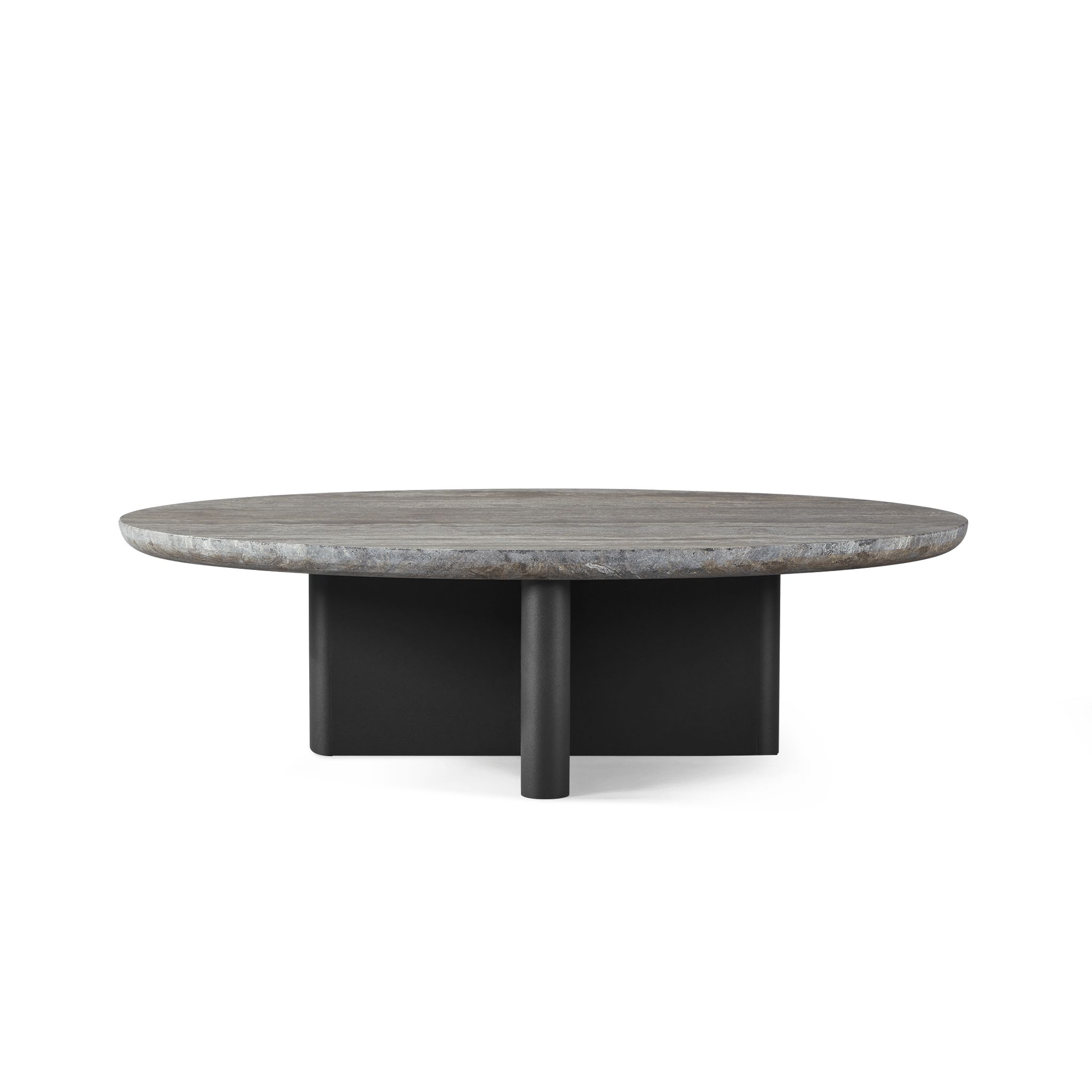 Harbour Victoria Aluminum Oval Stone Coffee Table