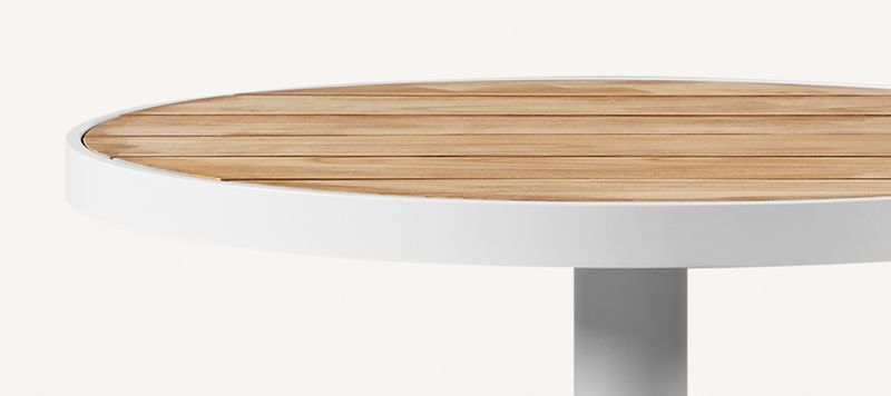 Harbour Vienna 36" Square Bistro Table - Aluminum Asteroid / Aluminum Asteroid