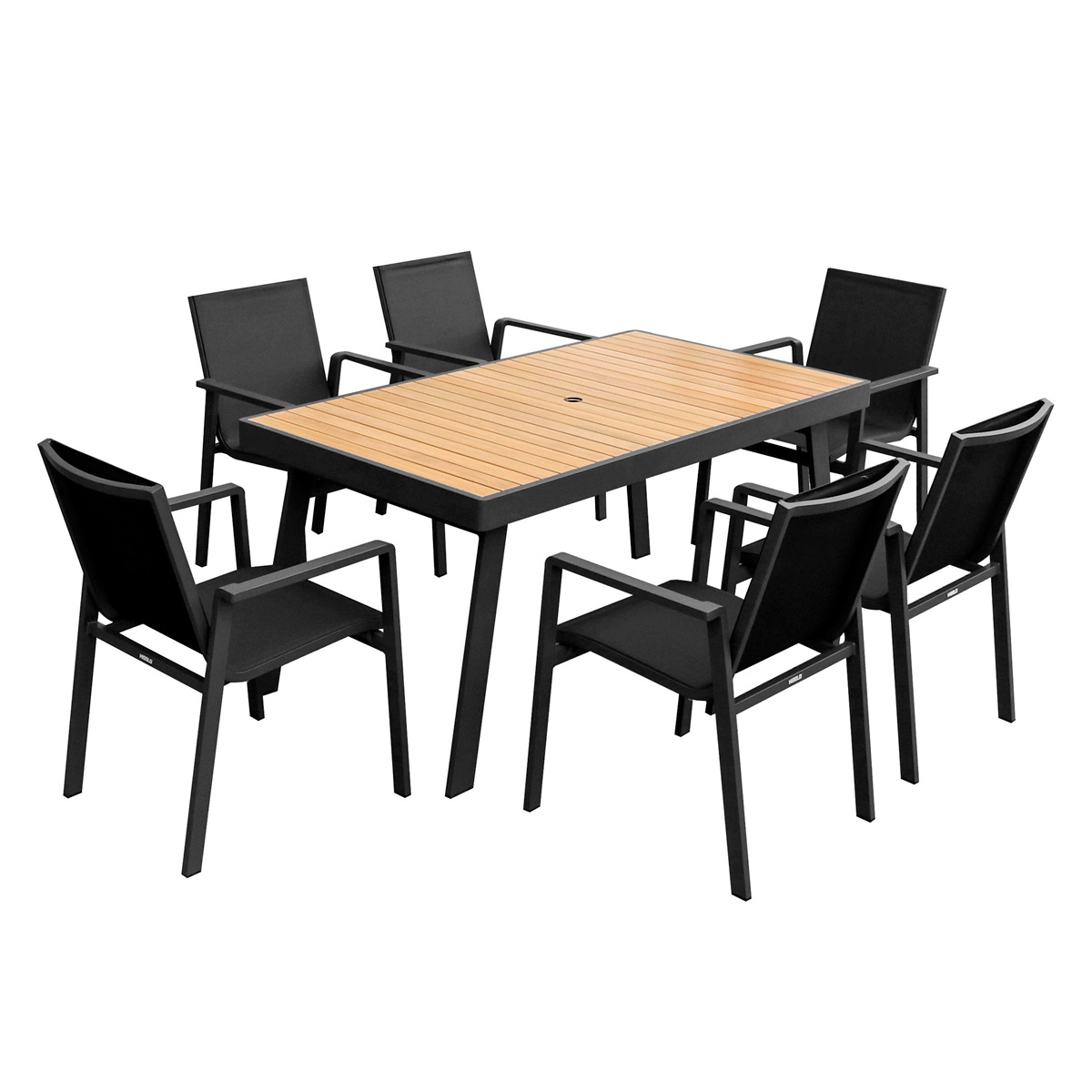 Higold - Nofi 2.0 Outdoor Dining Set with Umbrella Hole