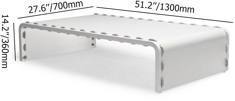 HMR - 6-Pieces Aluminum & Rope Outdoor Sofa Set with Coffee Table and Cushion Pillow in Gray