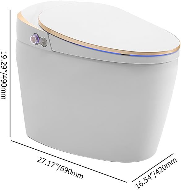 HMR - One-Piece Elongated Smart Toilet with Automatic Flushing