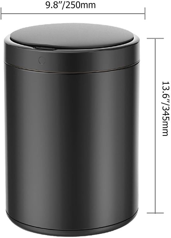 HMR - Automatic Touchless Sensor Stainless Steel Gold Trash Can 2.38 Gallon