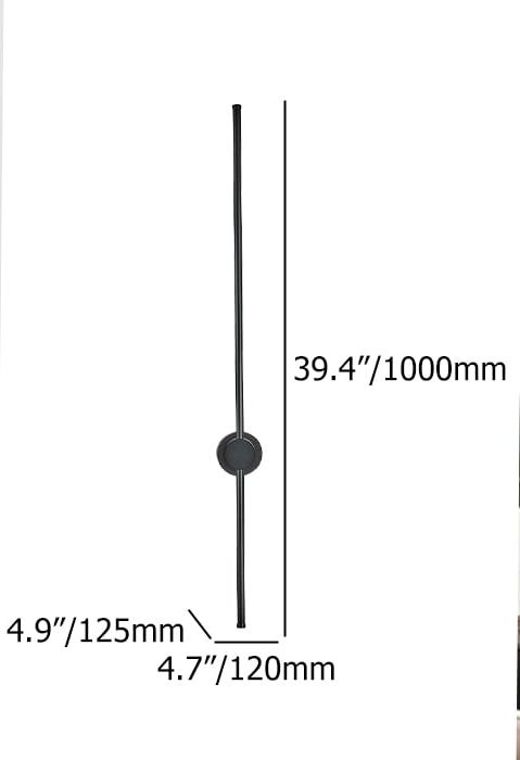 HMR - Black Long Strip Wall Light Linear LED Wall Sconce