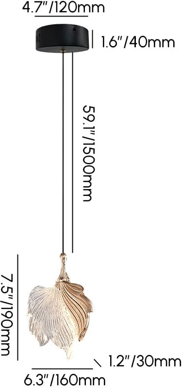 HMR - Gold Dimmable 3-Color Acrylic LED Chandelier Pendant Light