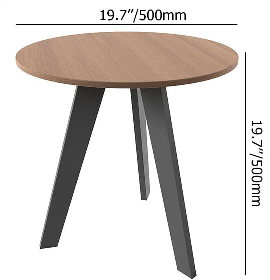 HMR - 5-Pieces Rustic Rattan Aluminum Outdoor Patio Lounge Chair Set Round Coffee Table & Stool