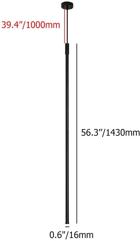 HMR - Mini Cylinder LED Pendant Single Light in Black