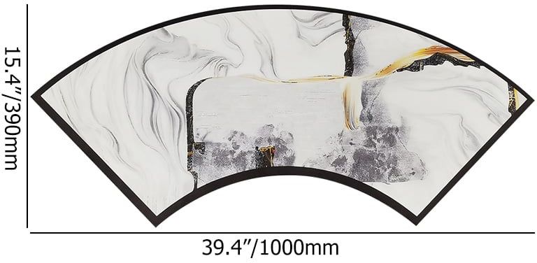 HMR - Curved Abstract Diatom Mud Absorbent Bath Mat Round Shower room Non-slip Rug