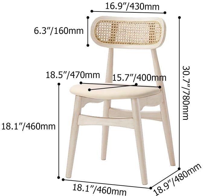 HMR Dining Set 63"-79" Japandi Oval Extendable Dining Table Whitewash with Chairs - White, With 4 Chairs, Style A