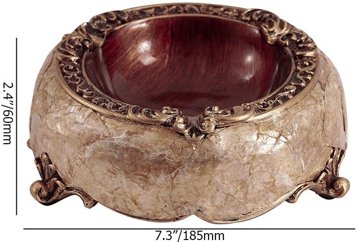 HMR - Retro European Shell Hand Sticker Decorative Resin Tabletop Storage Box Home Decoration