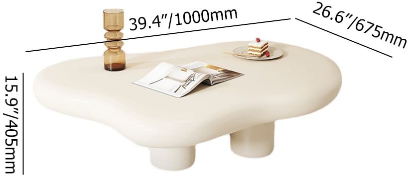 HMR - Extendable TV Stand & Abstract Coffee Table Set