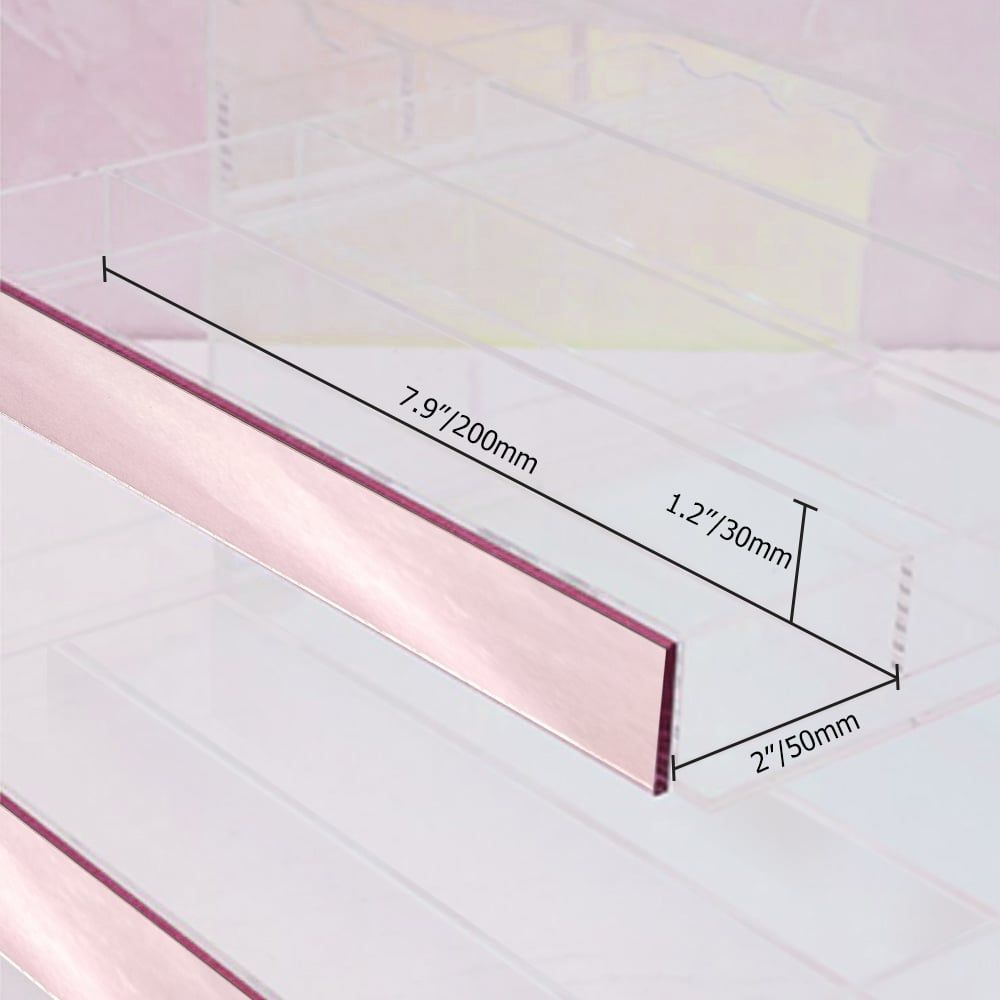 HMR - Iridescent & Clear Makeup Organizer Cosmetic Rack Desk Storage Display Box with Drawers