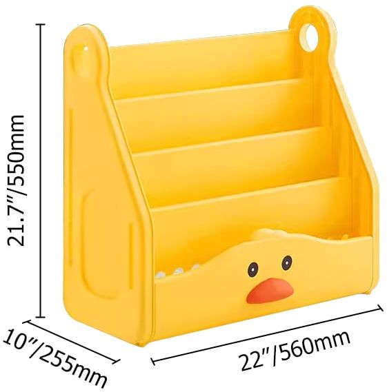 HMR - 4-Tier Little Duck Toy Storage Rack Organizer Children Bookshelf