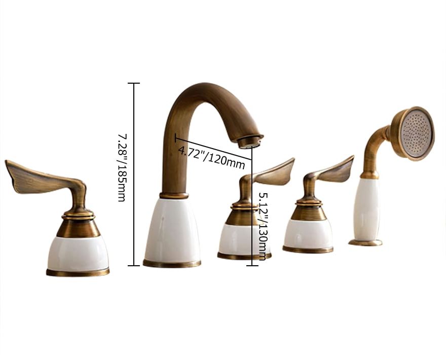 HMR - Deck Mounted Roman Bathtub Faucet