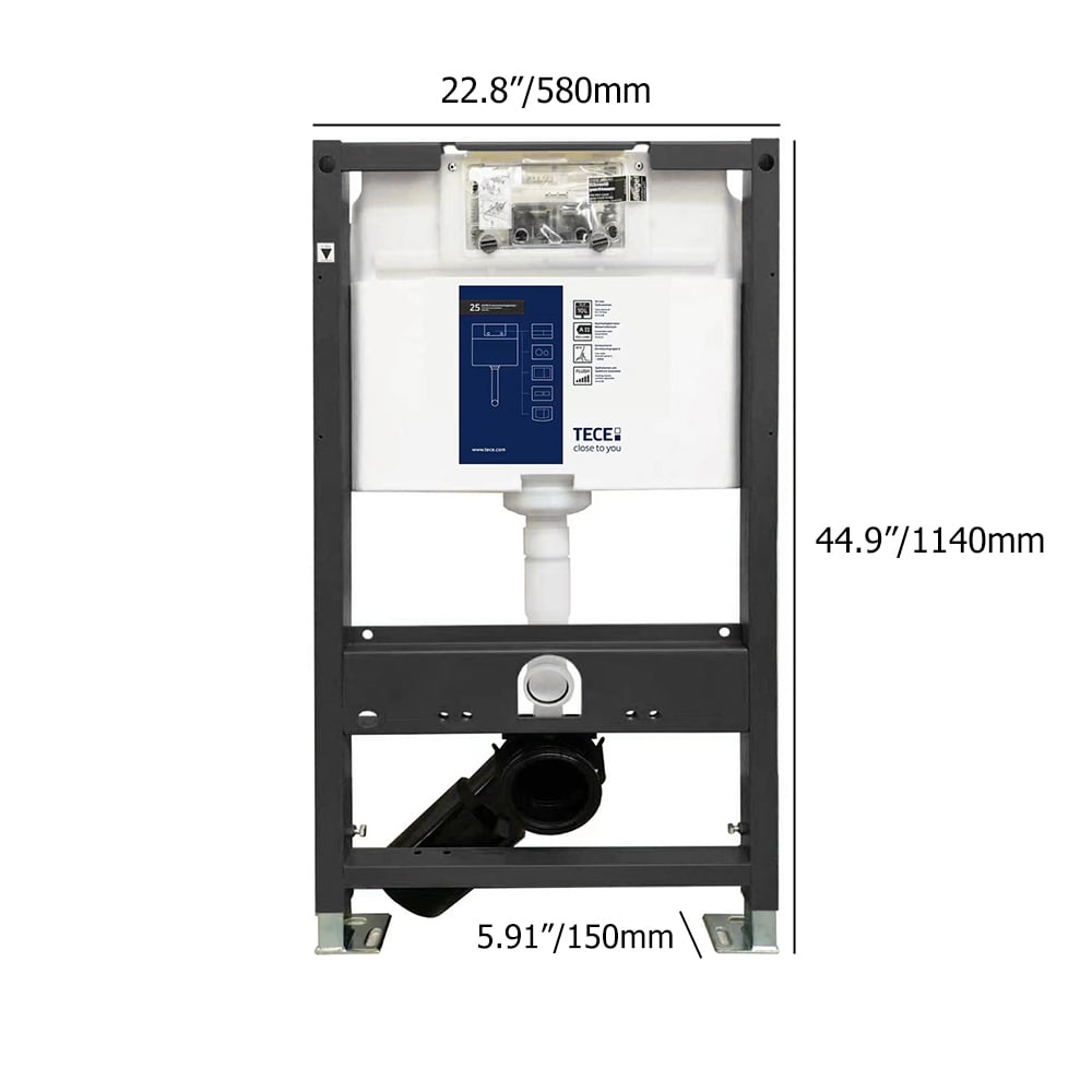 HMR Set of Two Automatic Wall-Mounted Smart Bidet Toilet with In-Wall Tank White 1.58 GPF - White
