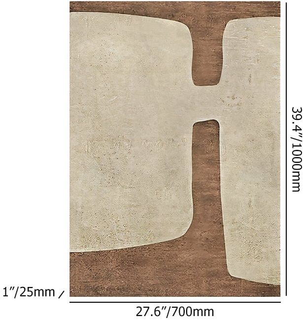 HMR 39.4" Modern Abstract Geometric Wall Decor Art for Living Room Bedroom - Style A