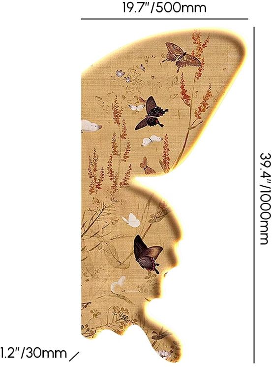 HMR - 39.4" Butterfly LED Wall Art Floral