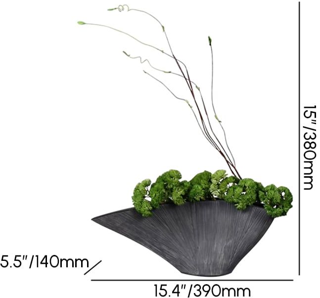 HMR - Artificial Plants for Home Decor with Resin Flowerpot