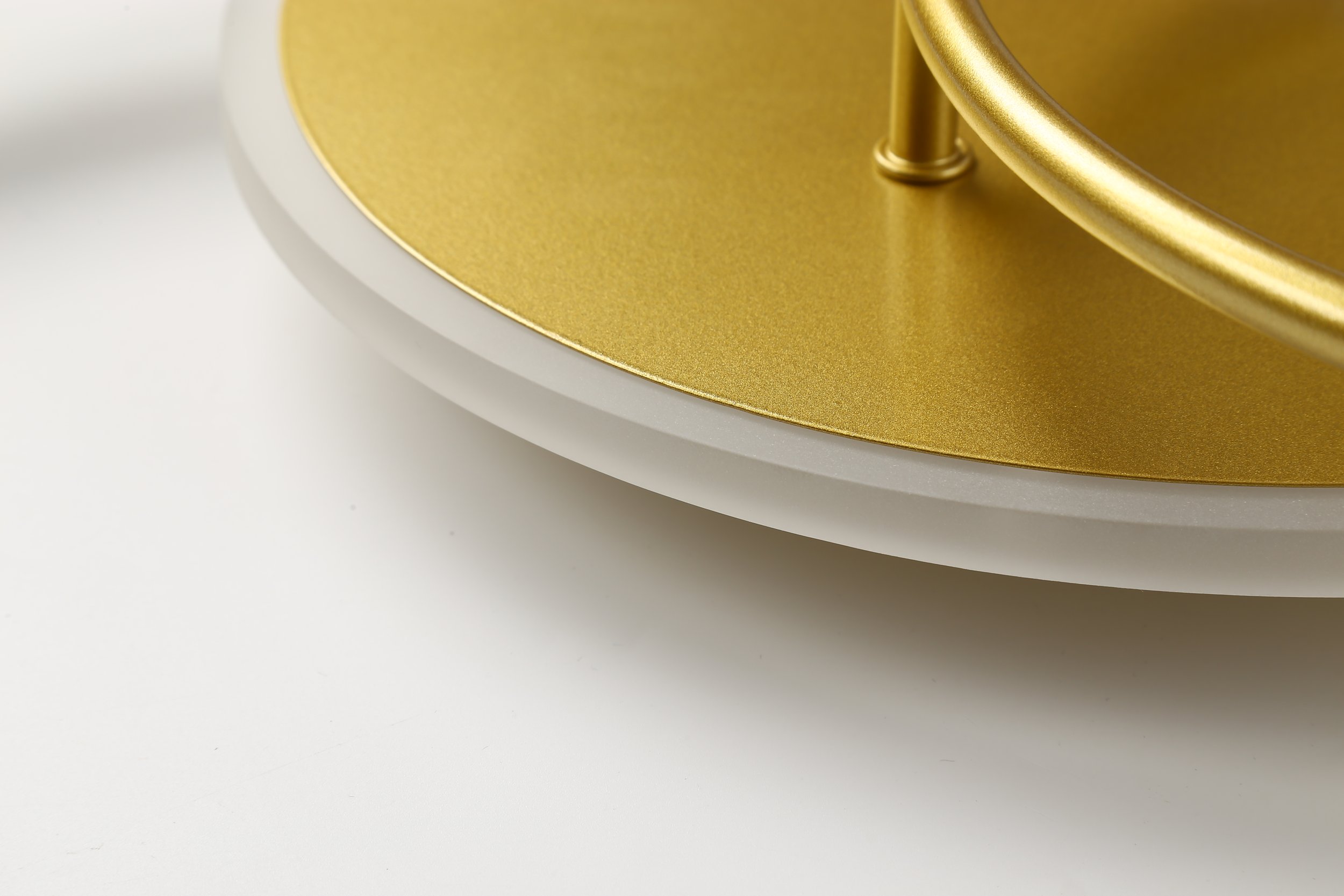 HMR - Gold LED Flush Mount Light Multi-Circle Ceiling Light with Globe