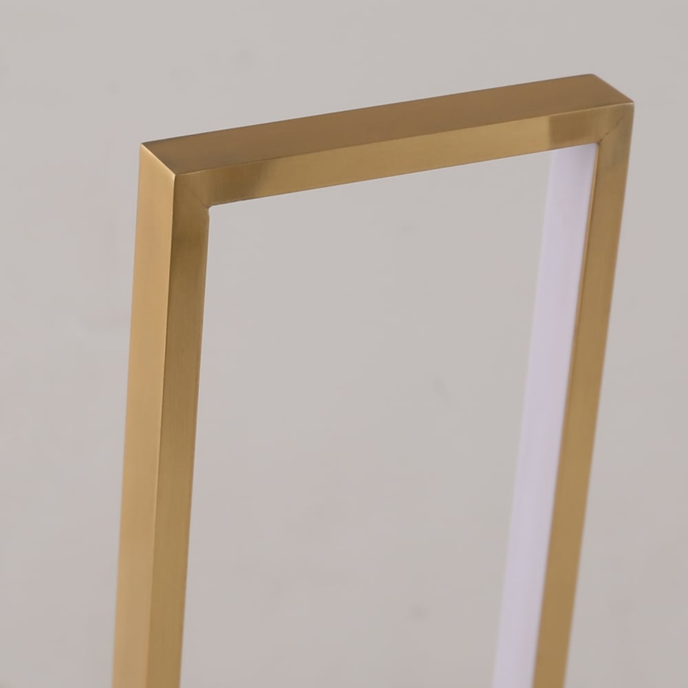 HMR - Modern Geometric Table lamp Gold Desk lamp with Square Base