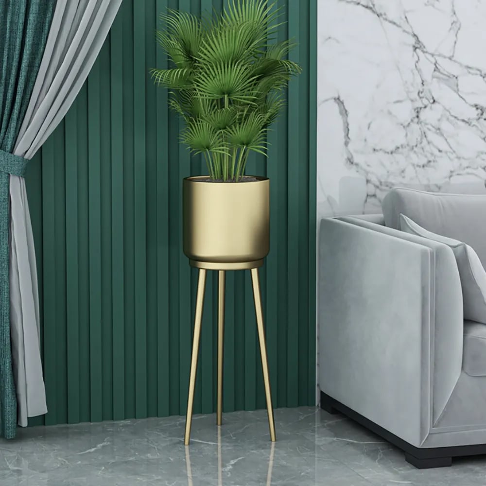 HMR - Nordic Tripod Removable Planter Pot (Set of 2) in Metal