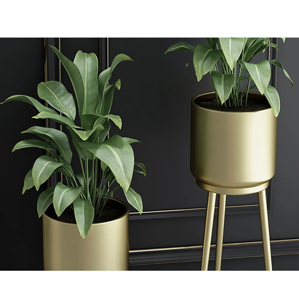 HMR - Nordic Tripod Removable Planter Pot (Set of 2) in Metal