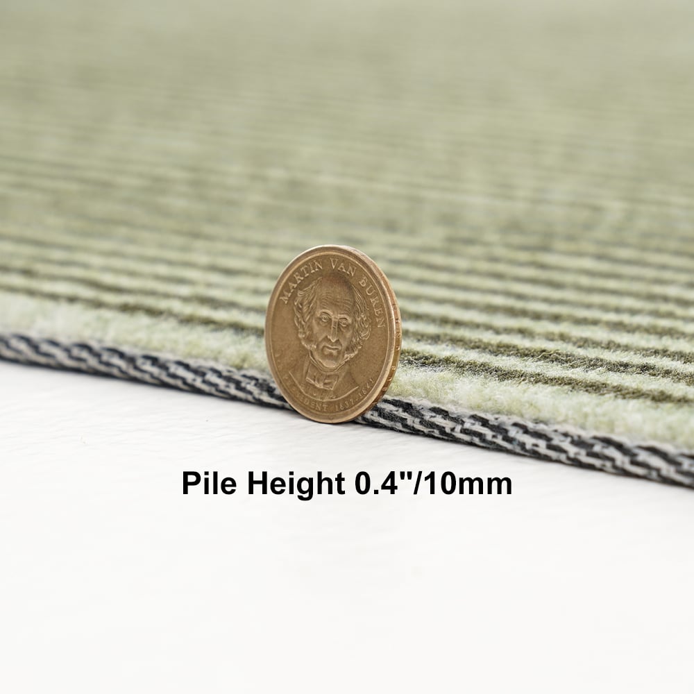 HMR - 6' x 9' Rectangle Living Room Geomatric Contemporary Multipurpose Green Area Rug