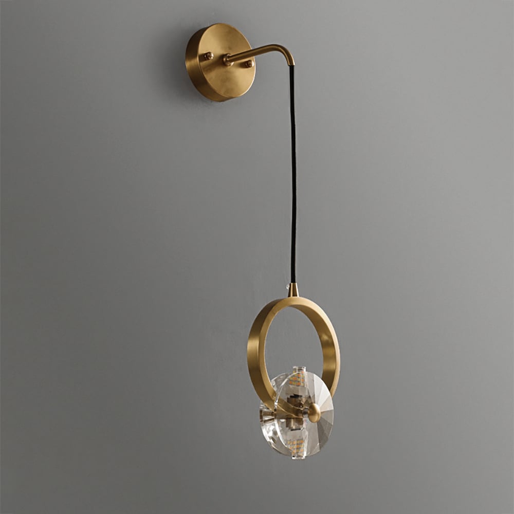 HMR - Unical Modern Decorative LED Crystal Wall Sconce with Adjustable Cable