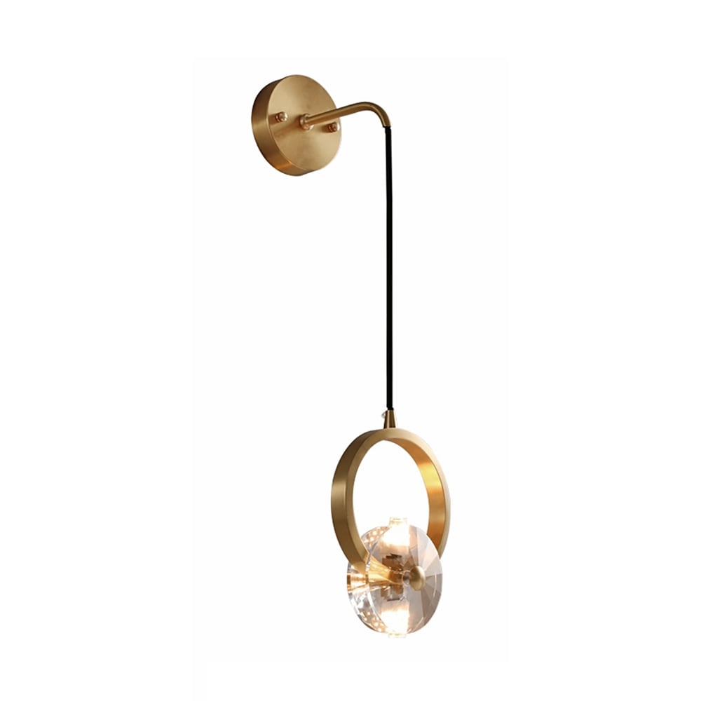 HMR - Unical Modern Decorative LED Crystal Wall Sconce with Adjustable Cable