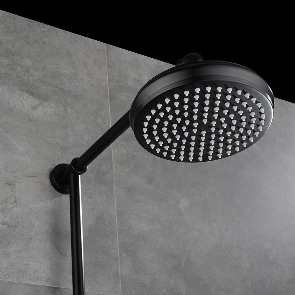 HMR - Industrial Style Wall-Mounted Shower System 2-function in Black