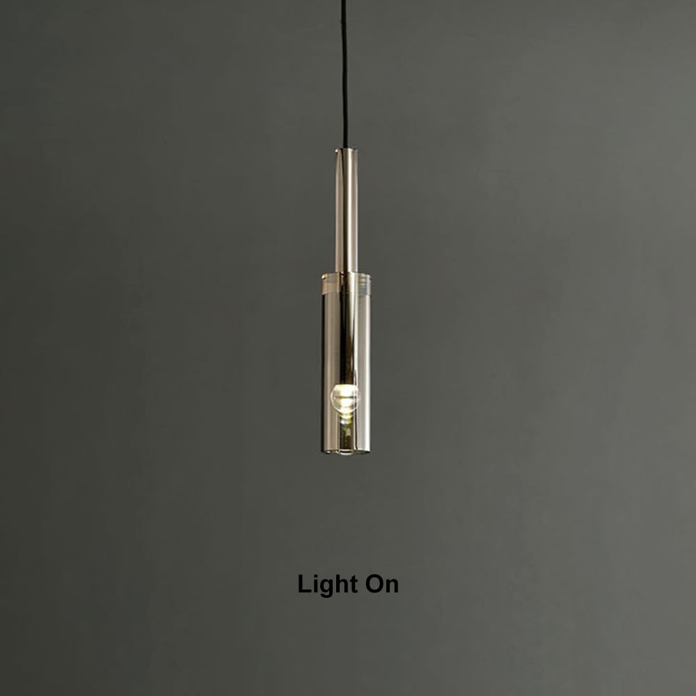 HMR - Minimalist Hanging Wall Light 1-Light Clear Armed Sconce Crystal Indoor Wall Lighting