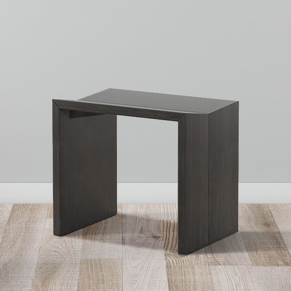 HMR - Set of 2 Farmhouse Modern Wood Dining Chairs Black