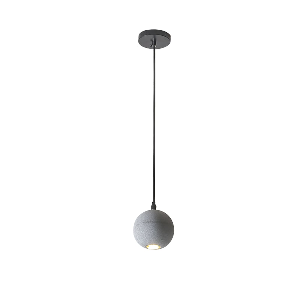 HMR - Moon Cement Pendant Light Gray Hanging Light set of 6