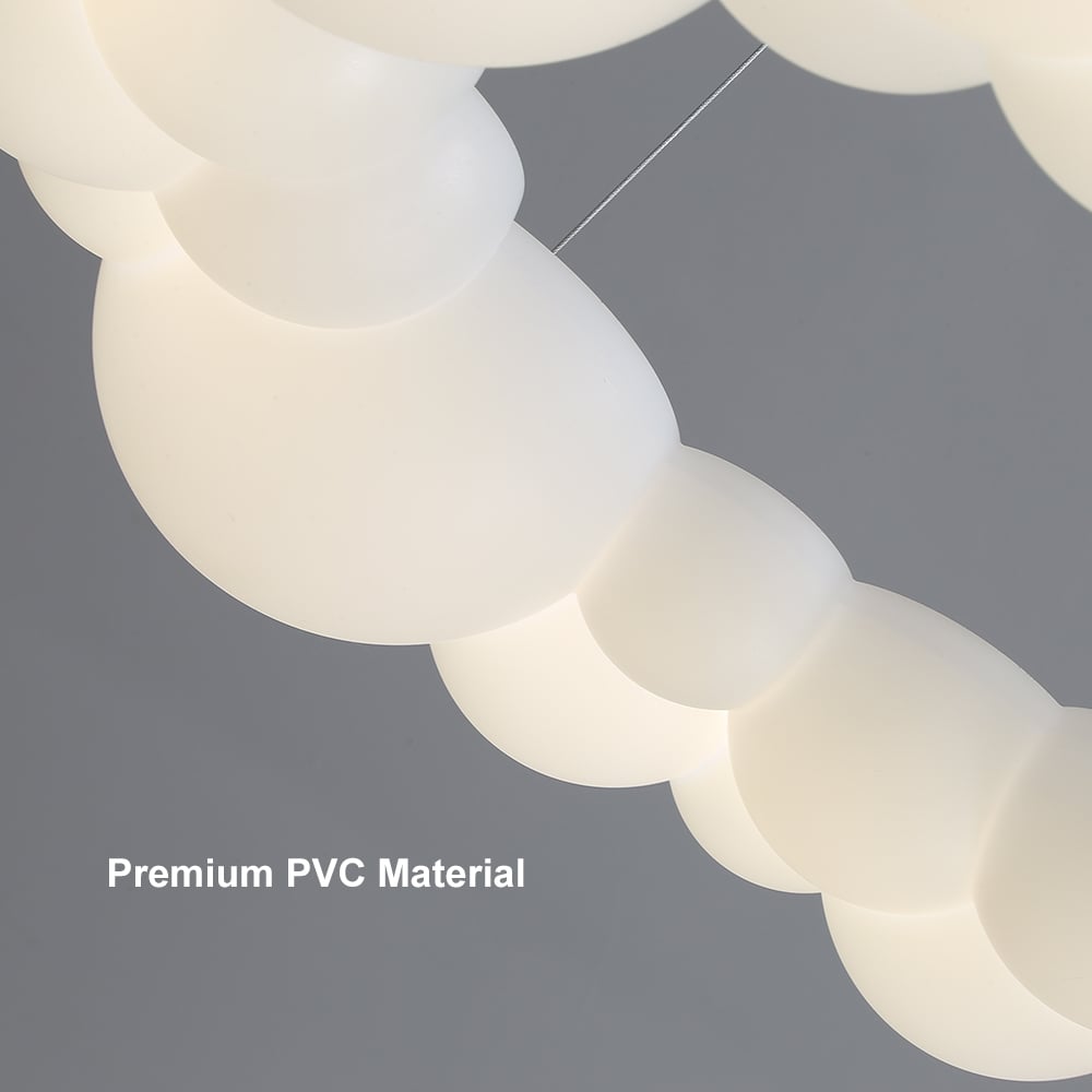 HMR - Modern White LED Chandelier Cloud Bubble Pendant Light