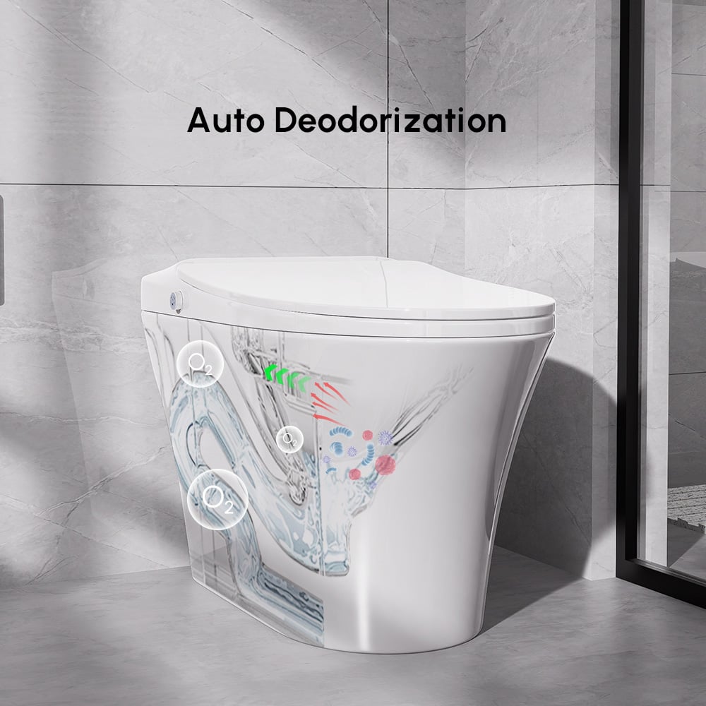 HMR - Automatic Smart Bidet Toilet with Self-Cleaning Function 1.28 GPF