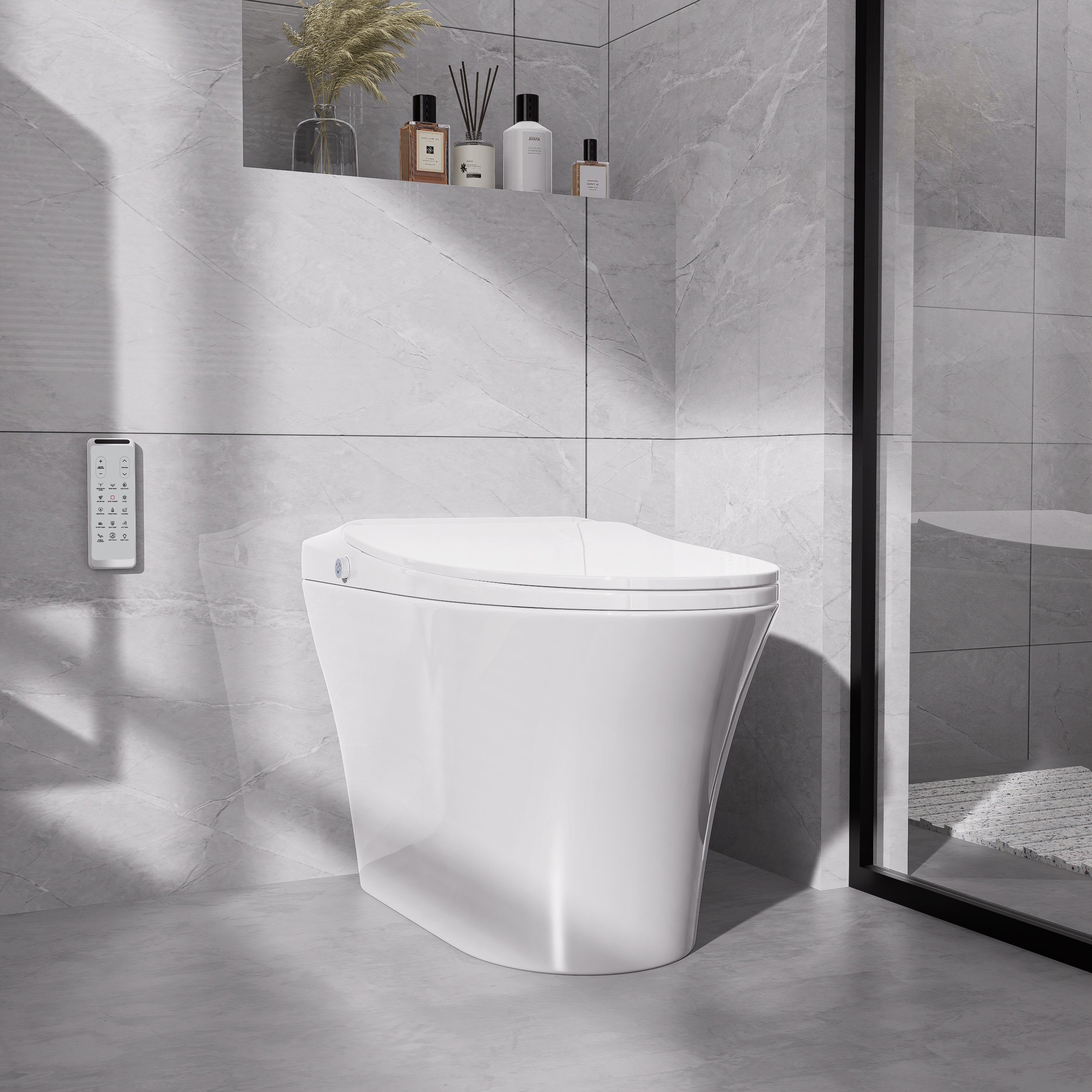 HMR - Automatic Smart Bidet Toilet with Self-Cleaning Function 1.28 GPF