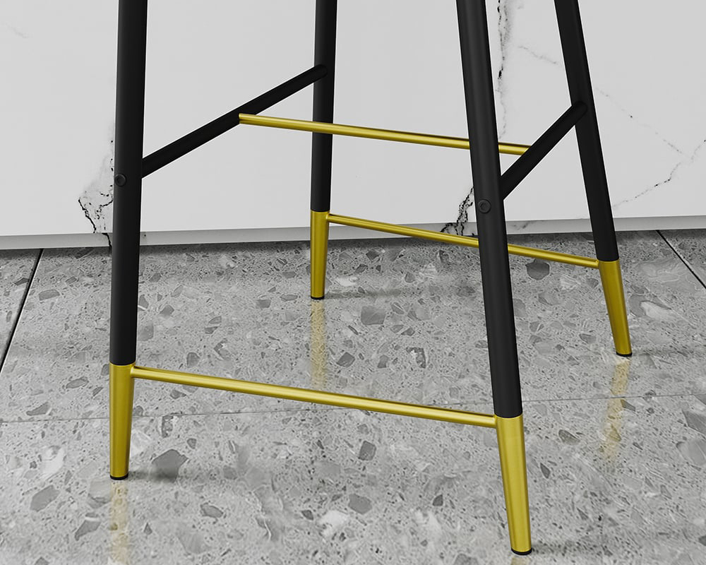 HMR - Craines Series Modern Velvet Upholstered Bar Stools