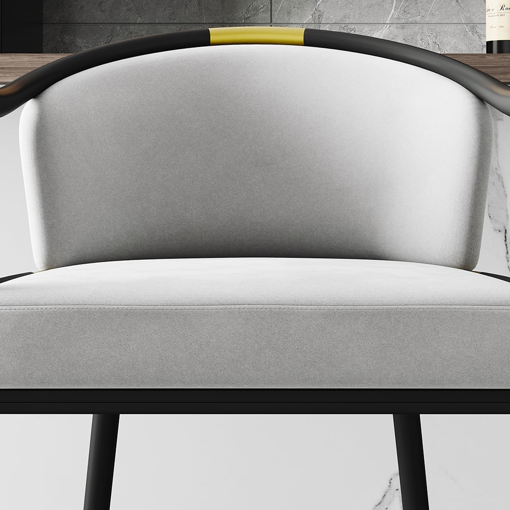 HMR - Craines Series Modern Velvet Upholstered Bar Stools